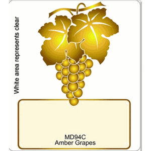 MD94 Amber Grapes Custom Labels Set of 30