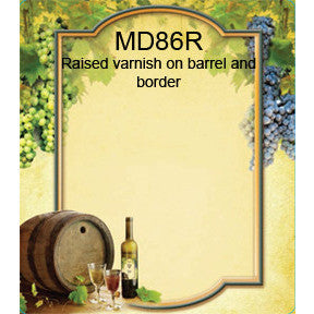 Grapes & Barrel 86 Custom Wine Labels Set of 30